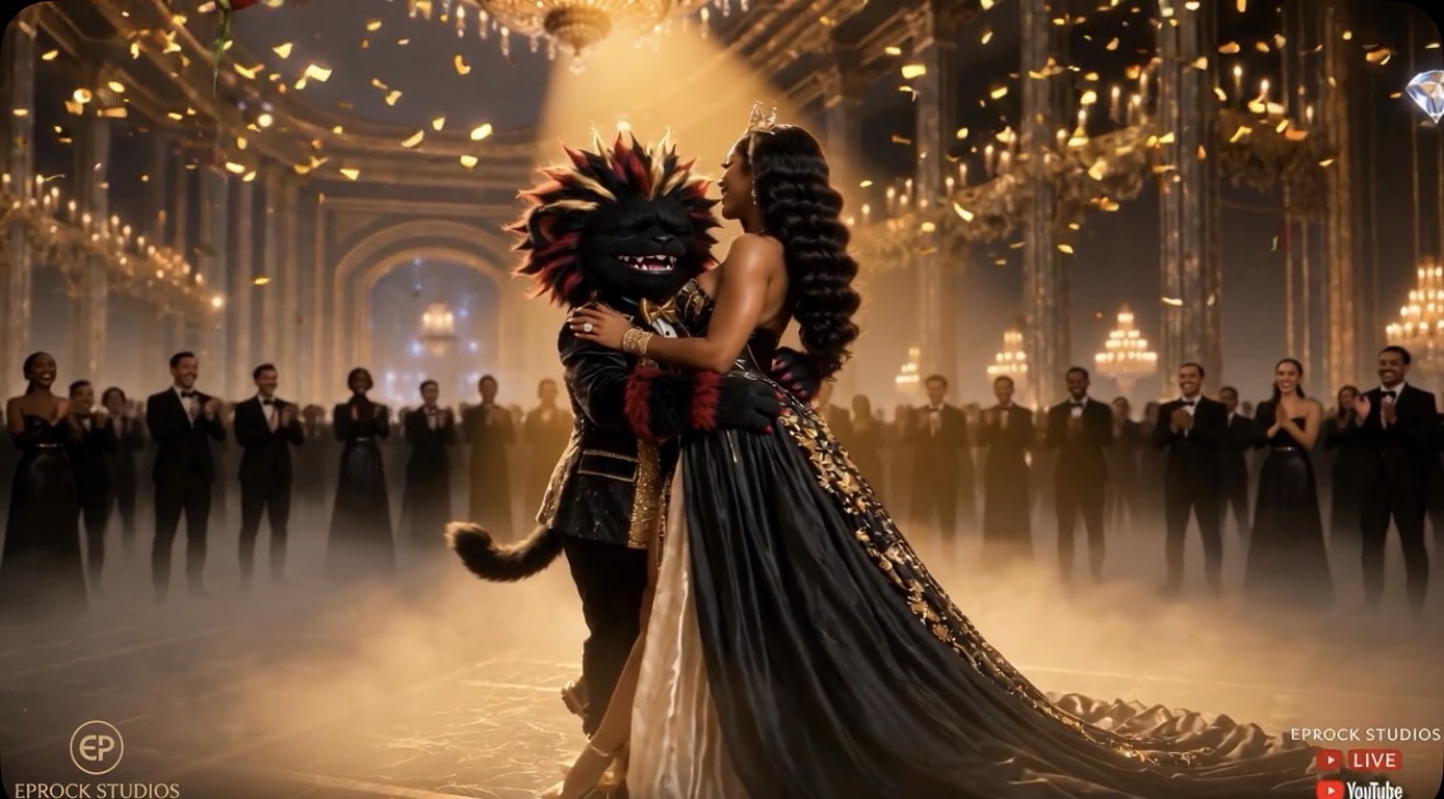 FUZO dancing with the Queen of Diamonds at the ball